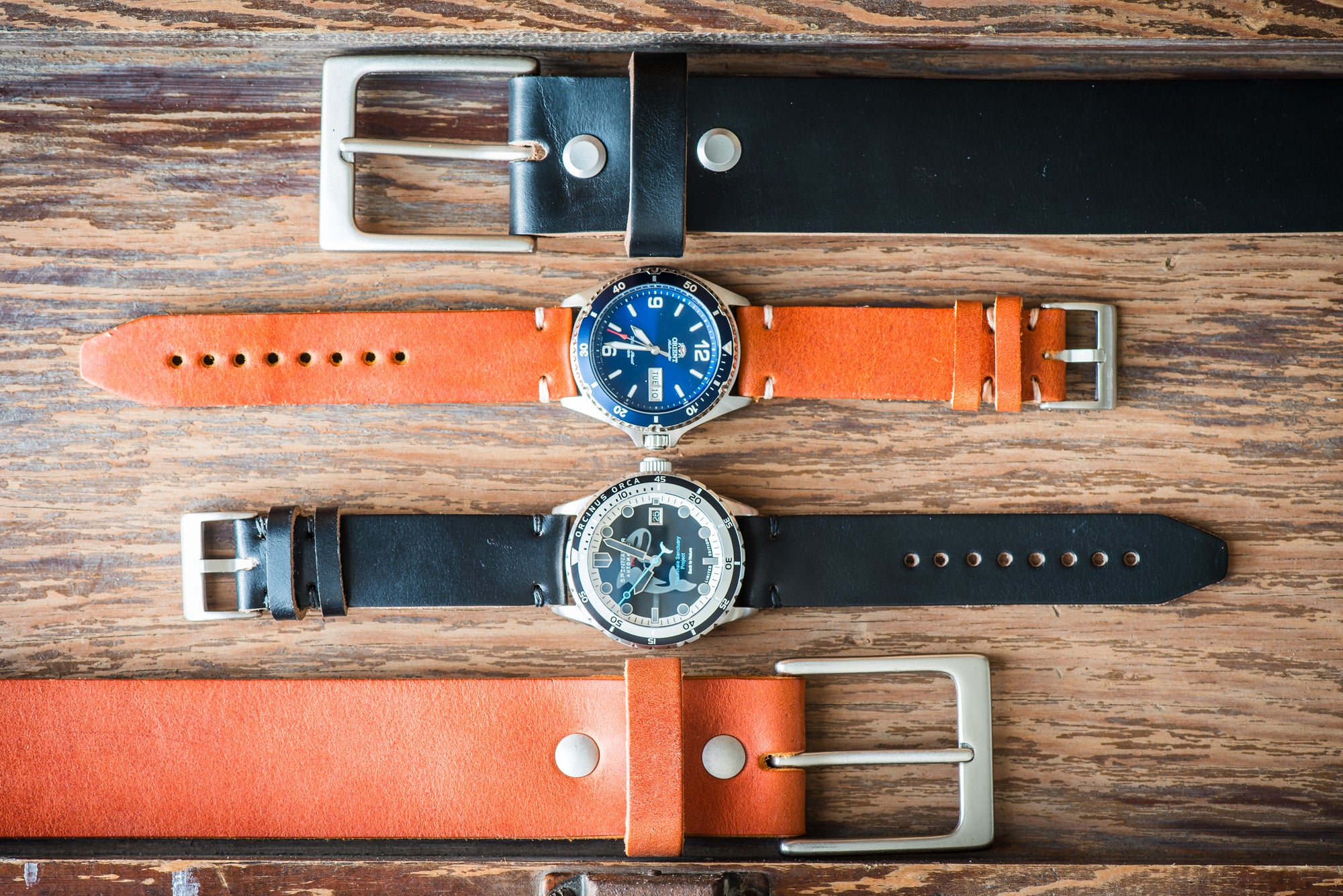 Horween Leather - Made in USA Watch Straps. Leather Watch Bands