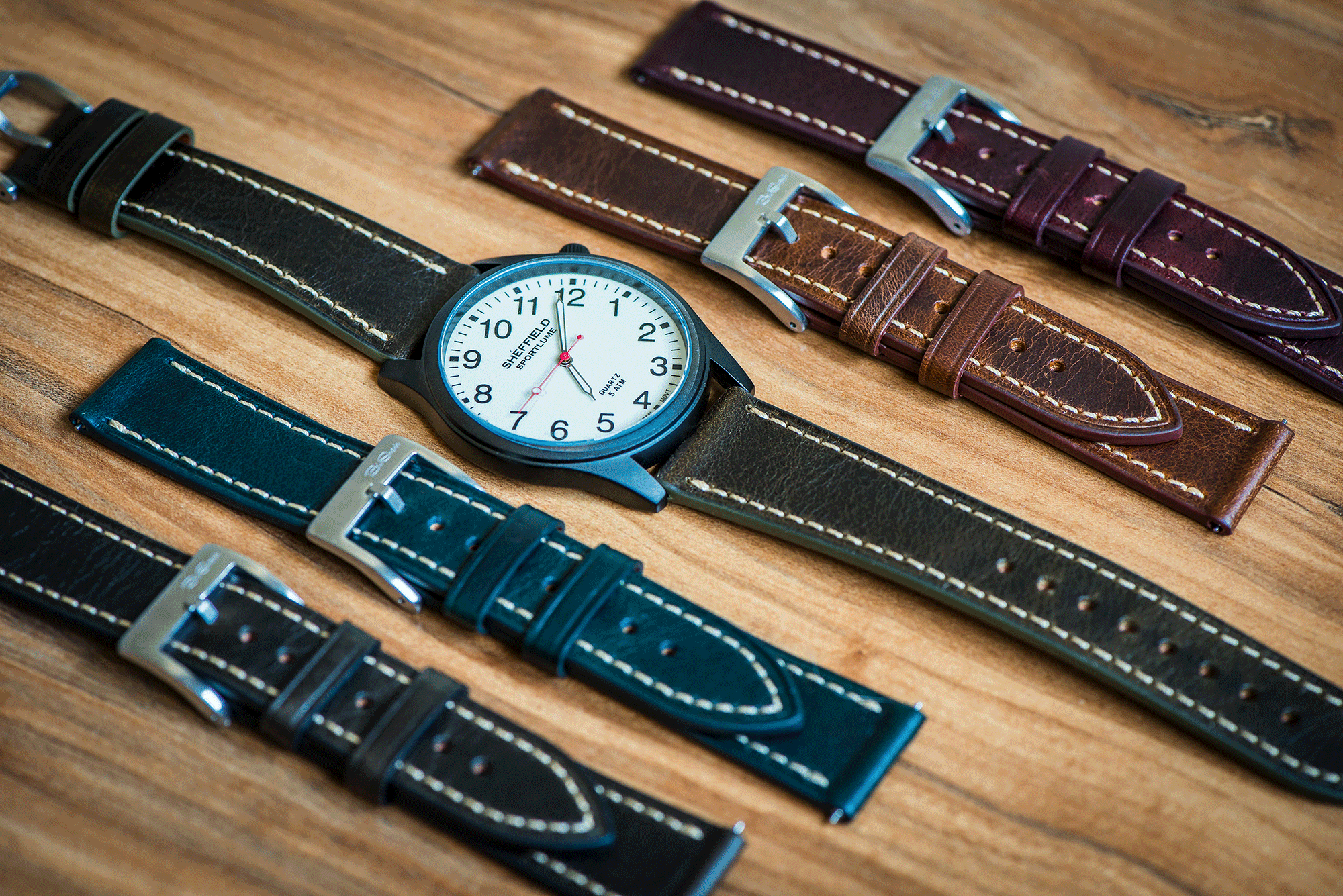 Leather Tapered Watch Straps Leather Tapered Watch Bands BluShark Straps