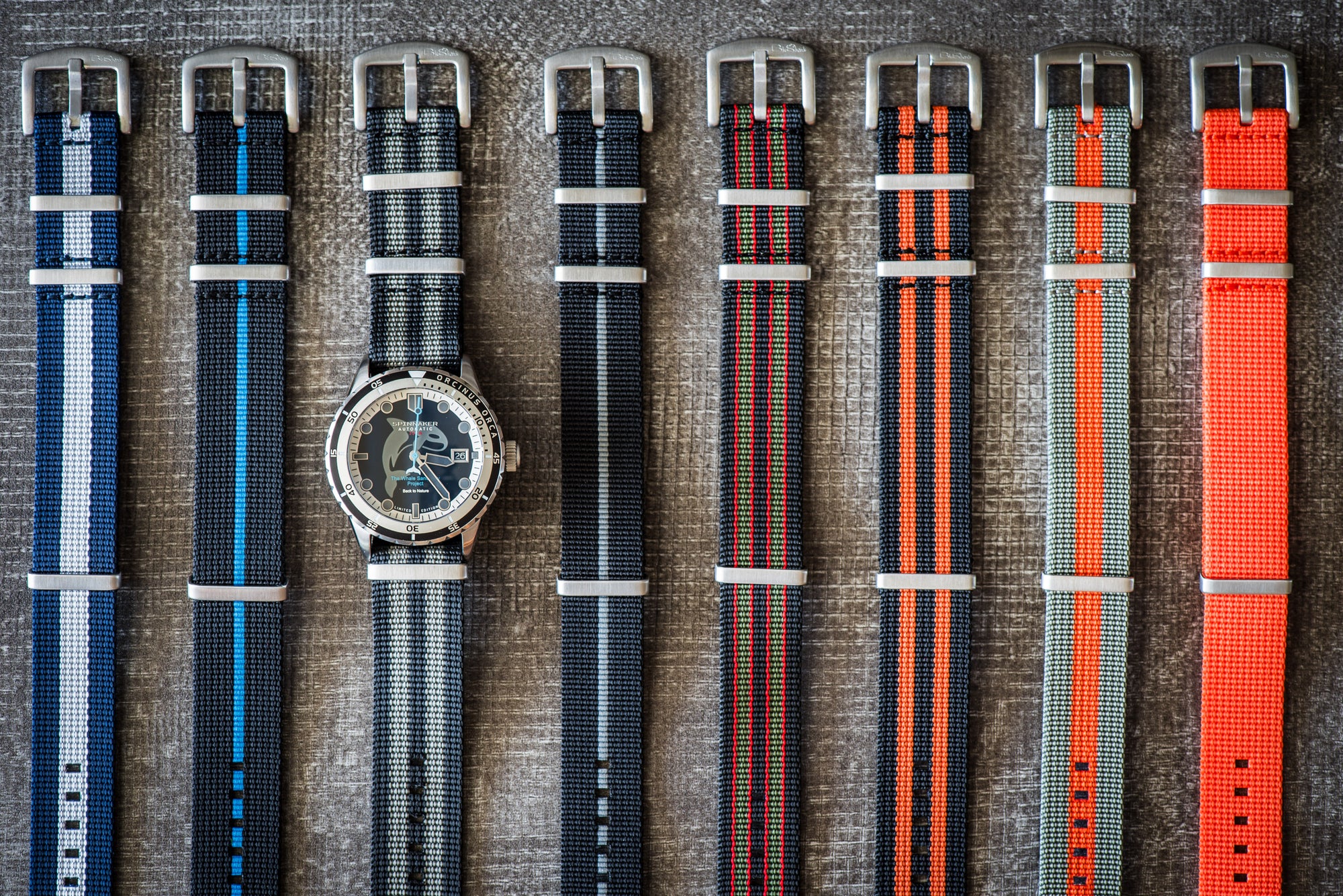 BluShark Orca NATO-Style Watch Strap Collection - BluShark Straps Nylon 