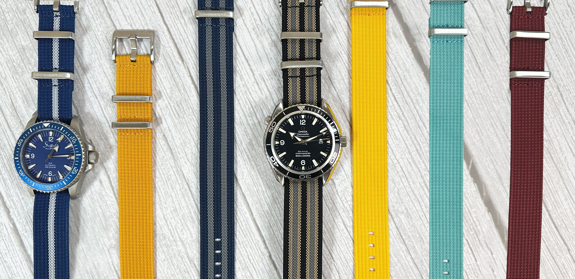 Ribbed Single-Pass Watch Straps