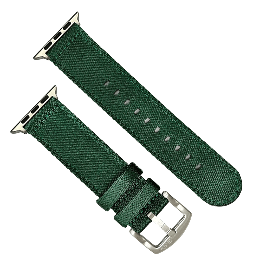 BluShark Apple Small Apple Watch (38/40/41mm) / Silver Apple Band - Alpha2 - PINE BARRENS