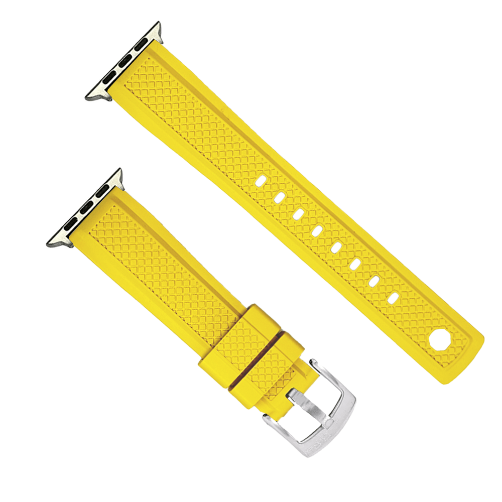 BluShark Apple Apple Band Crosshatch Rubber - Yellow