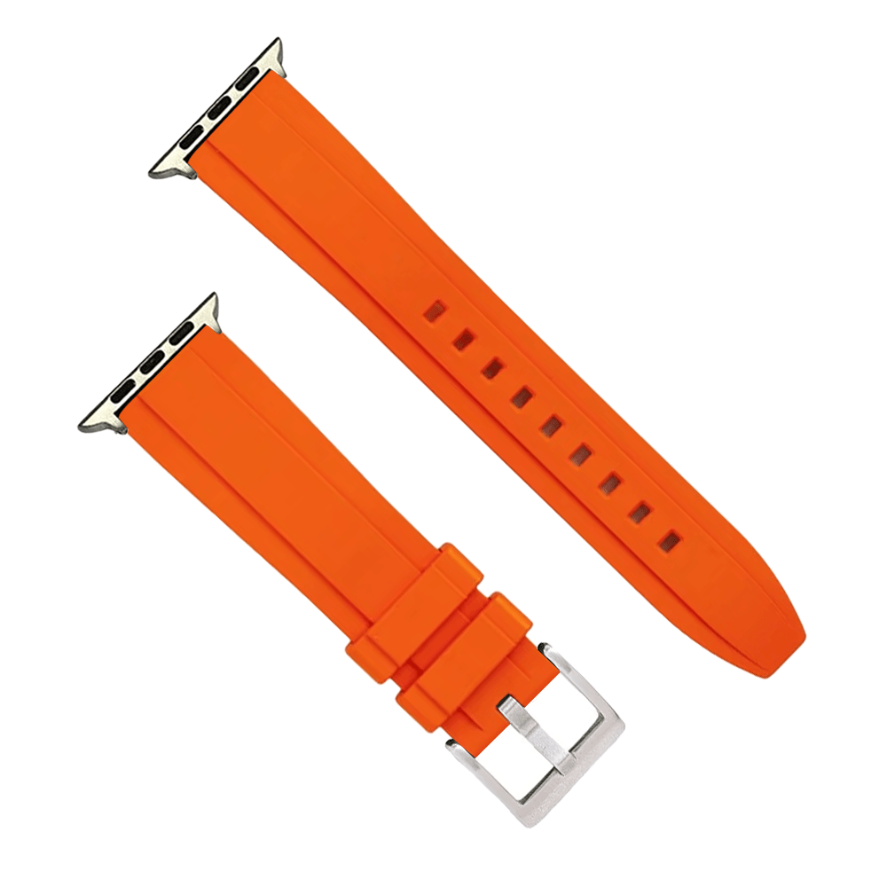 BluShark Apple Small Apple Watch (38/40/41mm) Apple Band Ridge Rubber - Orange