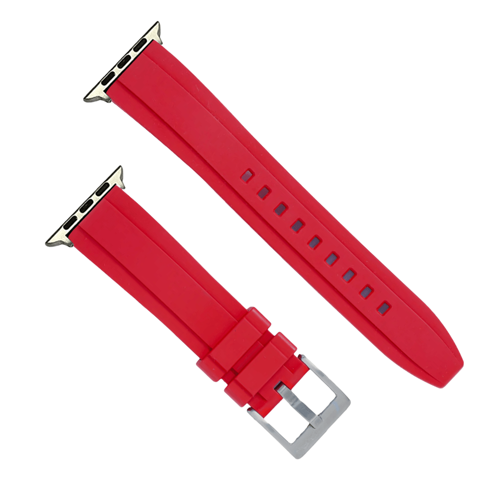 BluShark Apple Small Apple Watch (38/40/41mm) Apple Band Ridge Rubber - Red