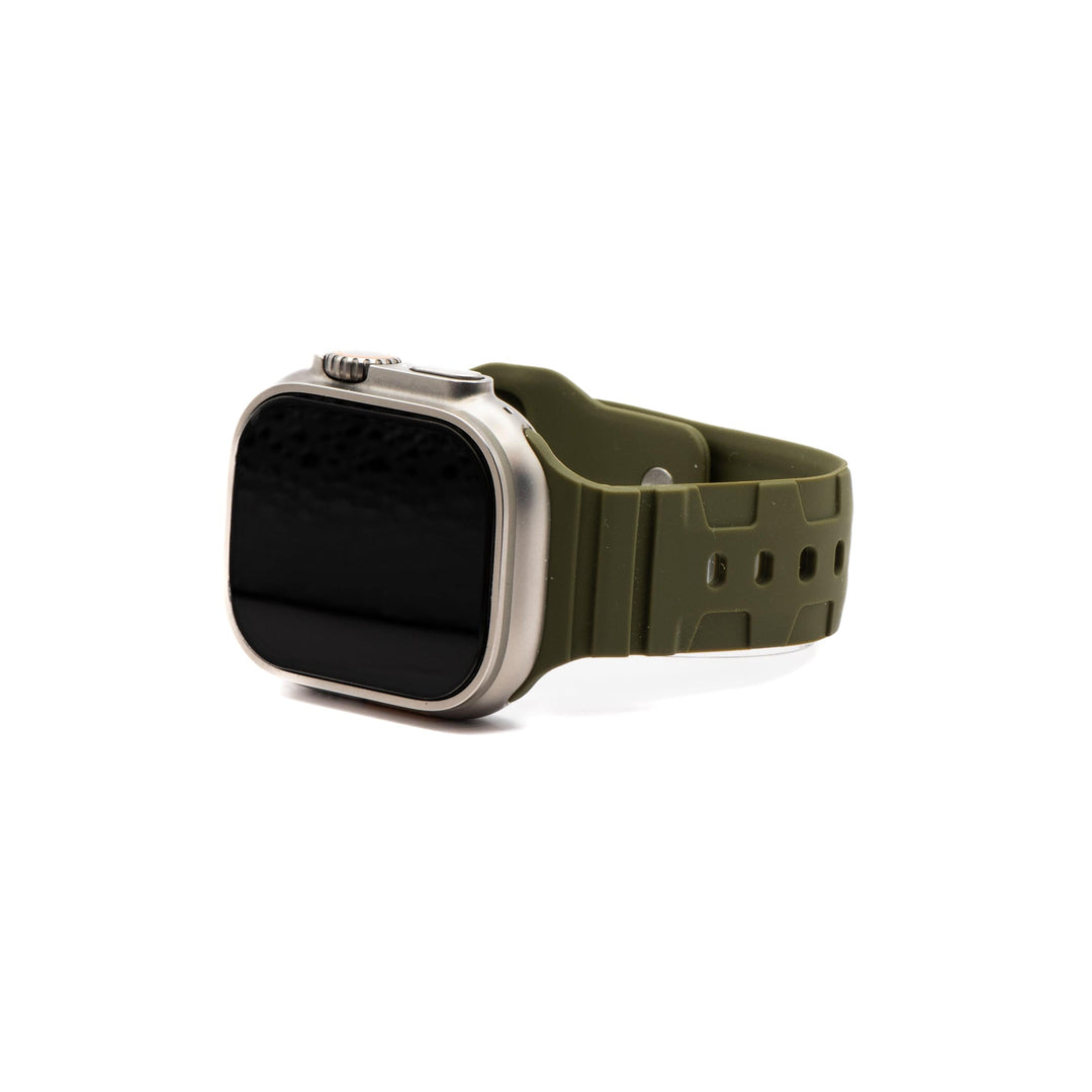 BluShark Apple Apple Band - Silicone All-Terrain - Army Green