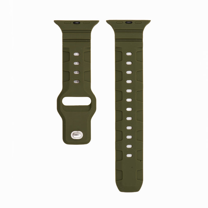 BluShark Apple Apple Band - Silicone All-Terrain - Army Green