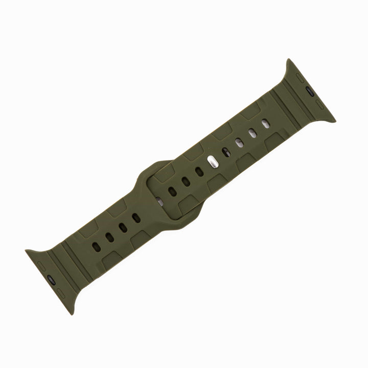 BluShark Apple Apple Band - Silicone All-Terrain - Army Green