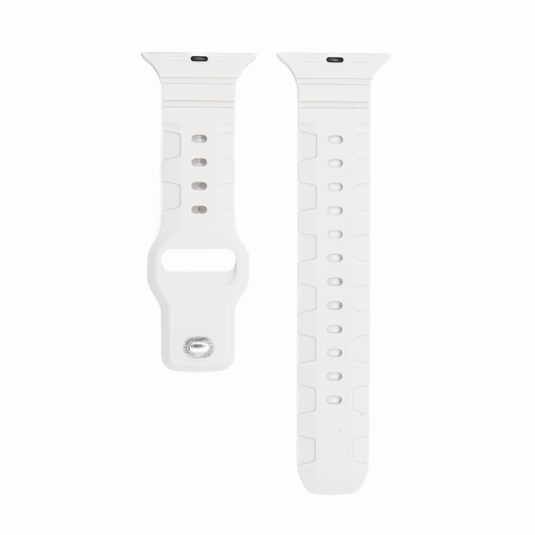 BluShark Apple Apple Band - Silicone All-Terrain - White