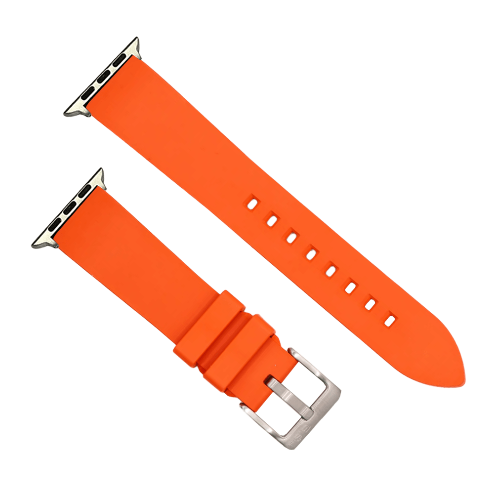 BluShark Apple Small Apple Watch (38/40/41mm) Apple Band Smooth Rubber - Orange