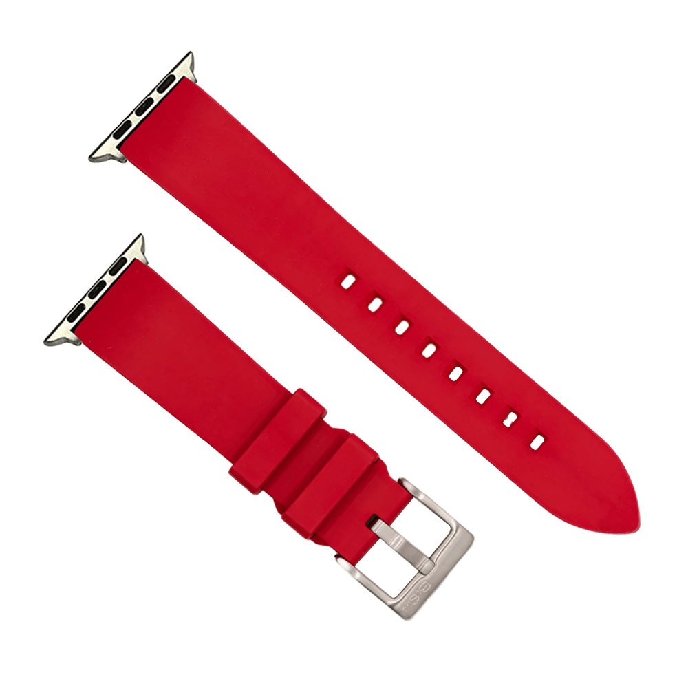 BluShark Apple Small Apple Watch (38/40/41mm) Apple Band Smooth Rubber - Red