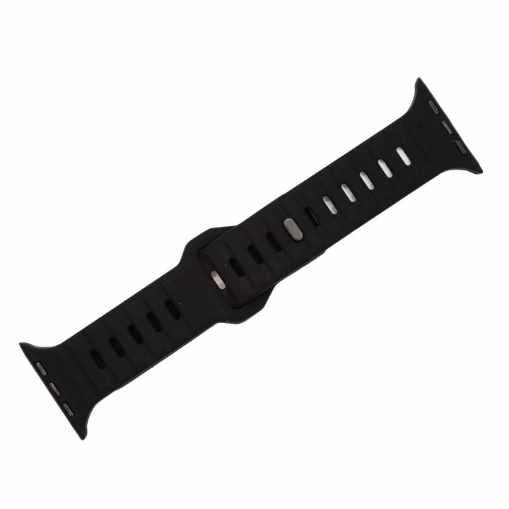 BluShark Apple Apple Watch Band - Silicone Groove - Black