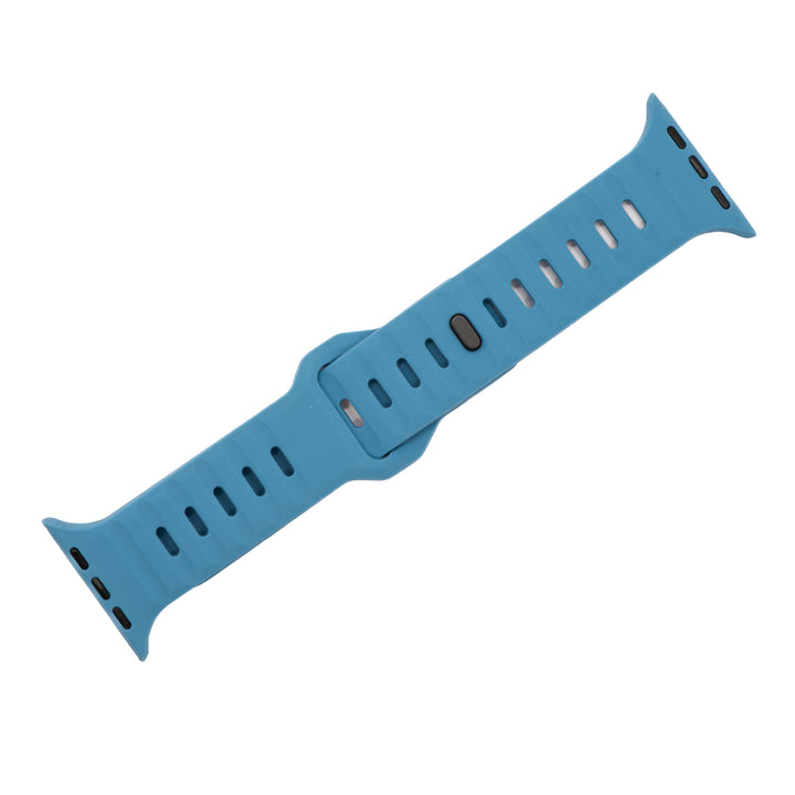 BluShark Apple Apple Watch Band - Silicone Groove - Blue