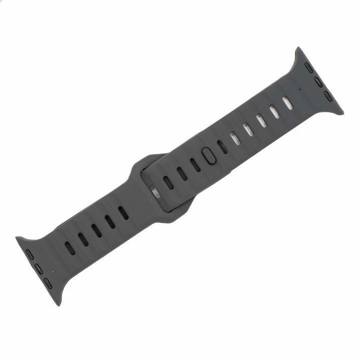 BluShark Apple Apple Watch Band - Silicone Groove - Gray