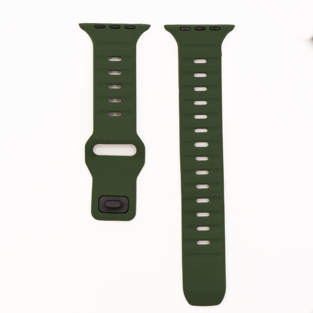 BluShark Apple Apple Watch Band - Silicone Groove - Green