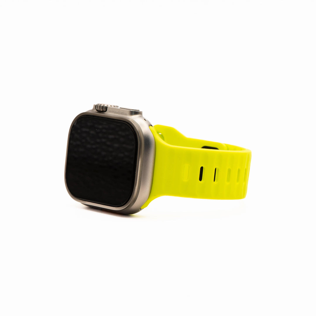 BluShark Apple Apple Watch Band - Silicone Groove - Lime