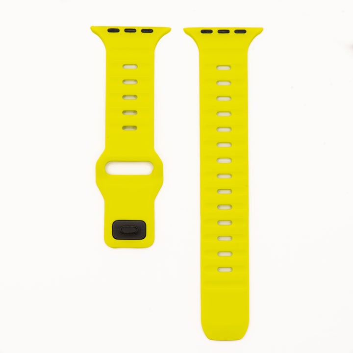 BluShark Apple Apple Watch Band - Silicone Groove - Lime