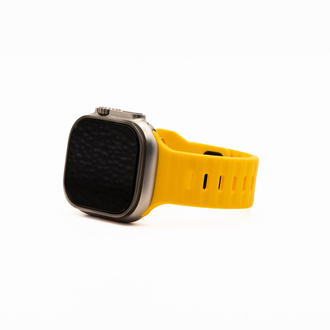 BluShark Apple Apple Watch Band - Silicone Groove - Yellow