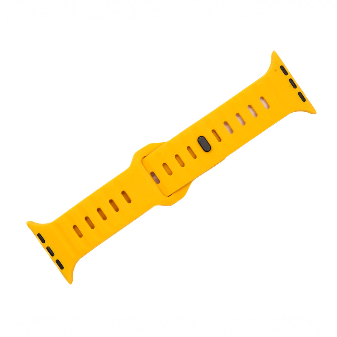 BluShark Apple Apple Watch Band - Silicone Groove - Yellow