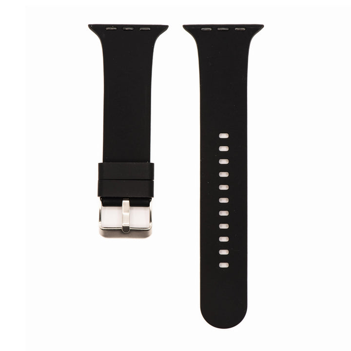 BluShark Apple Apple Watch Band - Silicone Solid Buckle - Black