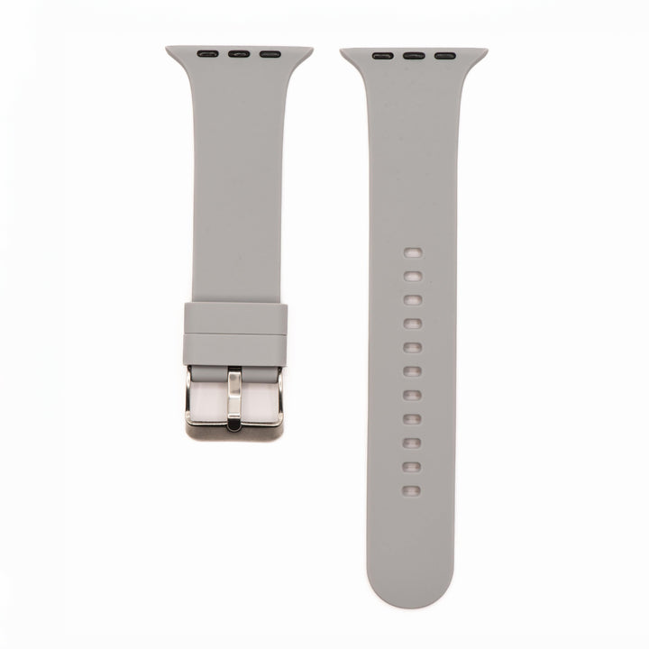 BluShark Apple Apple Watch Band - Silicone Solid Buckle - Gray