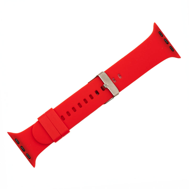 BluShark Apple Apple Watch Band - Silicone Solid Buckle - Red