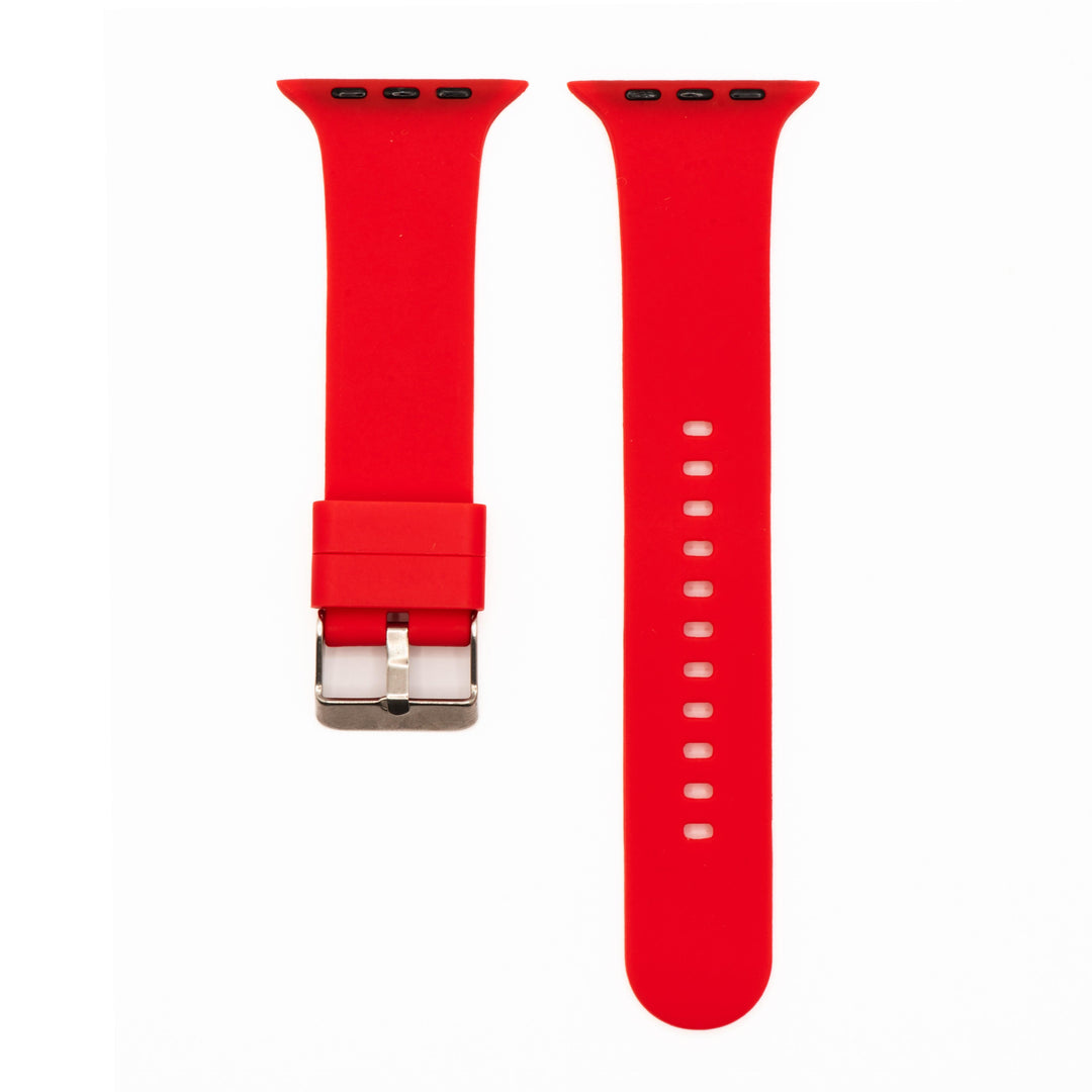 BluShark Apple Apple Watch Band - Silicone Solid Buckle - Red