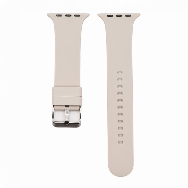 BluShark Apple Apple Watch Band - Silicone Solid Buckle - Taupe