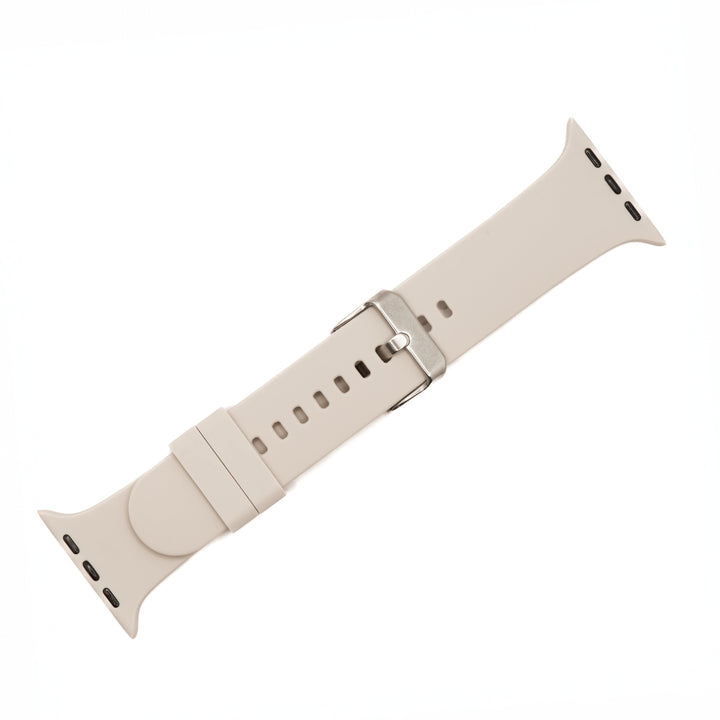 BluShark Apple Apple Watch Band - Silicone Solid Buckle - Taupe