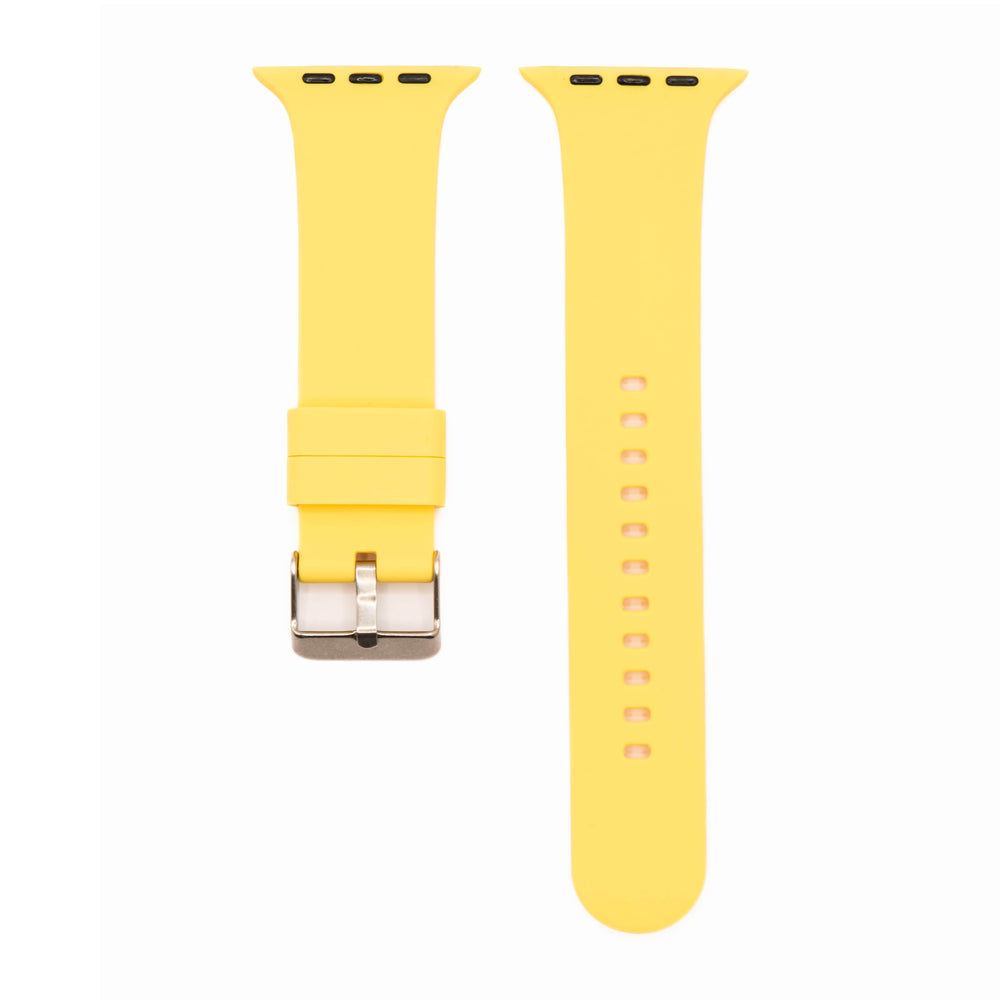 BluShark Apple Apple Watch Band - Silicone Solid Buckle - Yellow