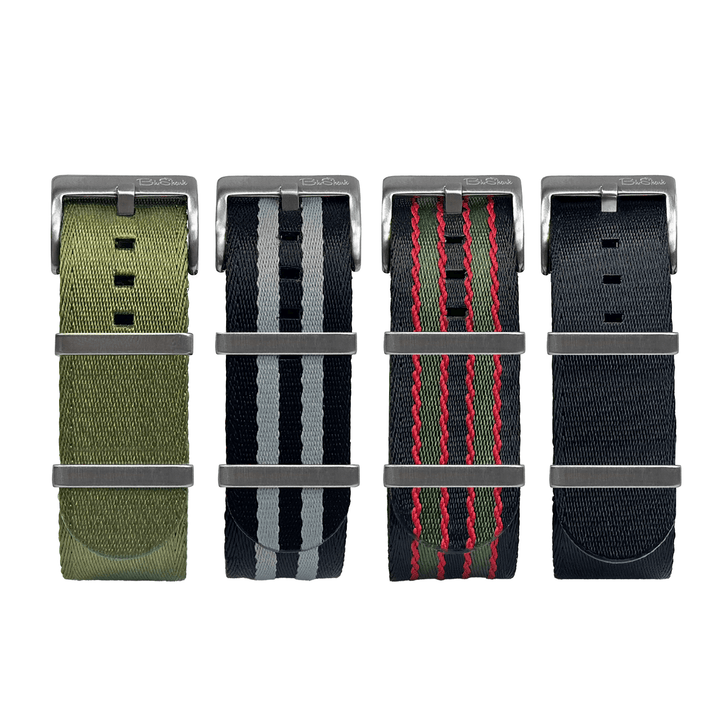 BluShark Bundle AlphaPremier 4-Pack Bundle Of Essential Watch Straps