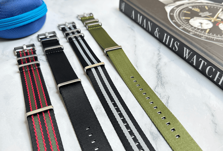 BluShark Bundle AlphaPremier 4-Pack Bundle Of Essential Watch Straps