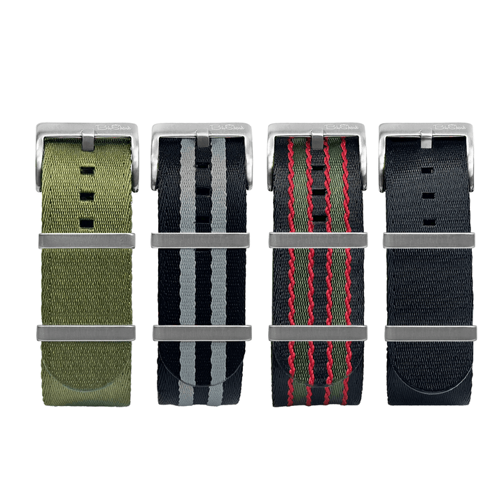 BluShark Bundle AlphaPremier 4-Pack Bundle Of Essential Watch Straps