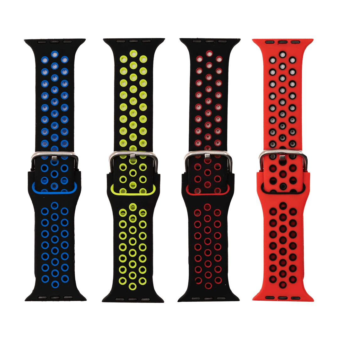 BluShark Bundle Apple Band - Silicone Sport - Vibrant - 4 Pack Bundle