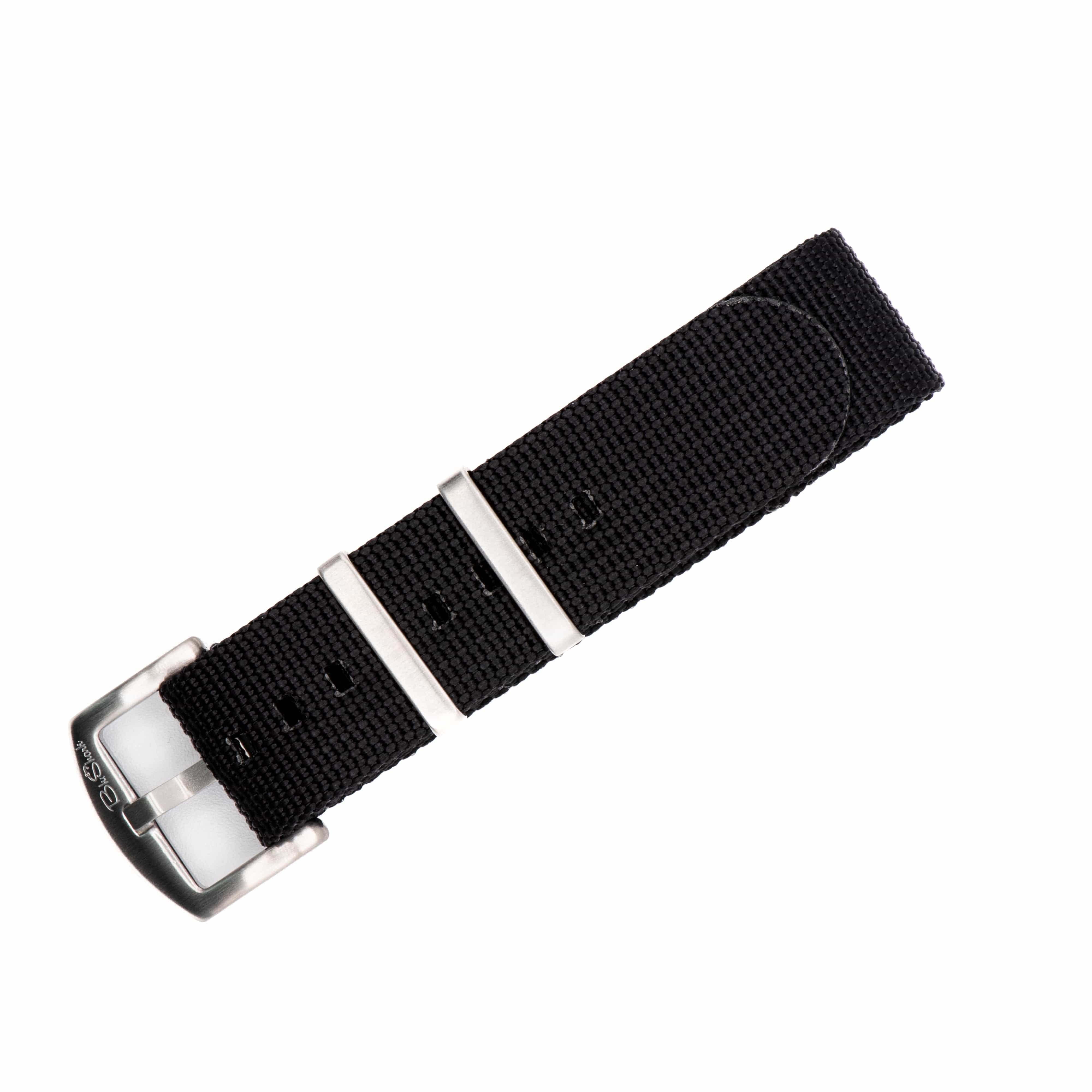 Orca Ballistic Nylon Watch Band | Black Watch Strap – BluShark Straps