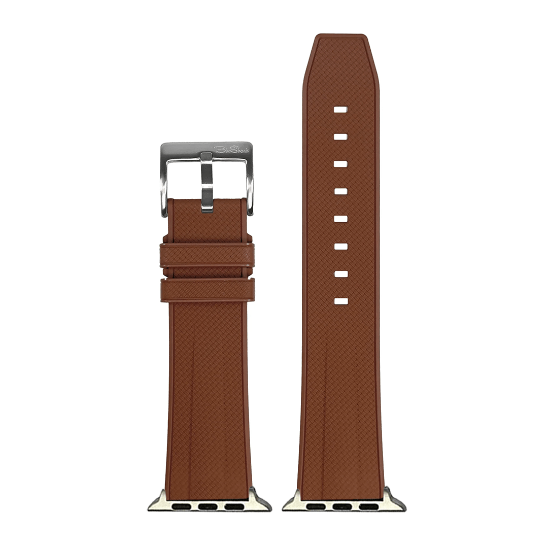 BluShark Shark Gill Apple Band - Shark Skin Rubber - Brown