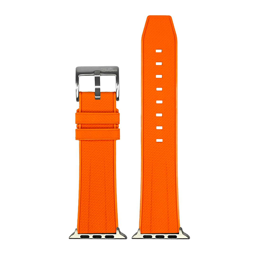 BluShark Shark Gill Apple Band - Shark Skin Rubber - Orange