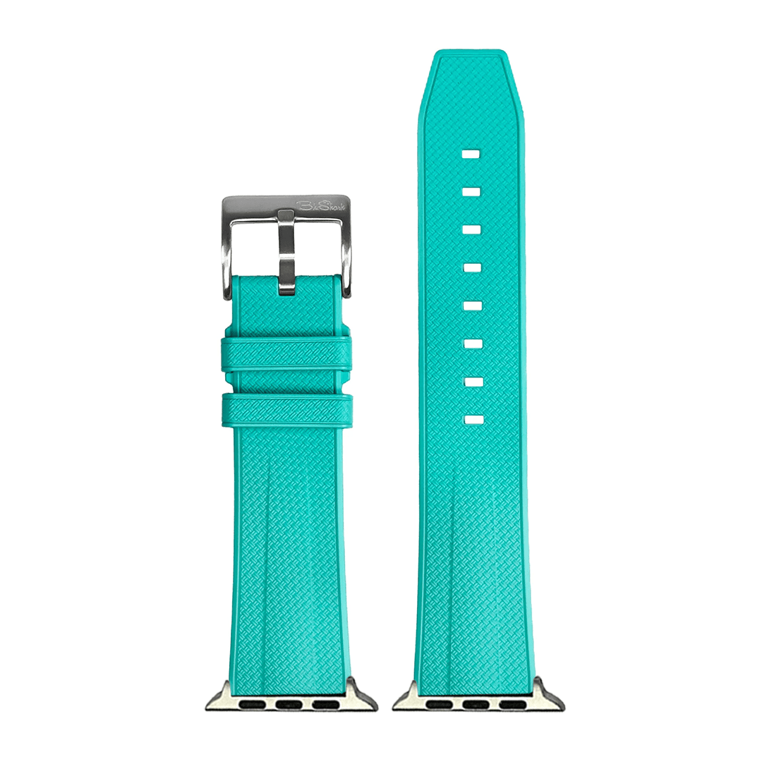 BluShark Shark Gill Apple Band - Shark Skin Rubber - Turquoise