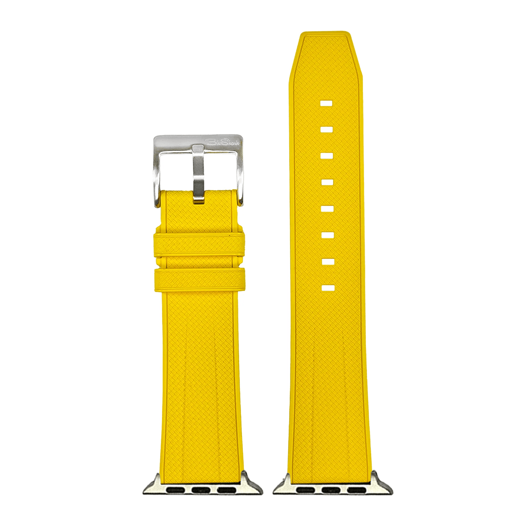 BluShark Shark Gill Apple Band - Shark Skin Rubber - Yellow