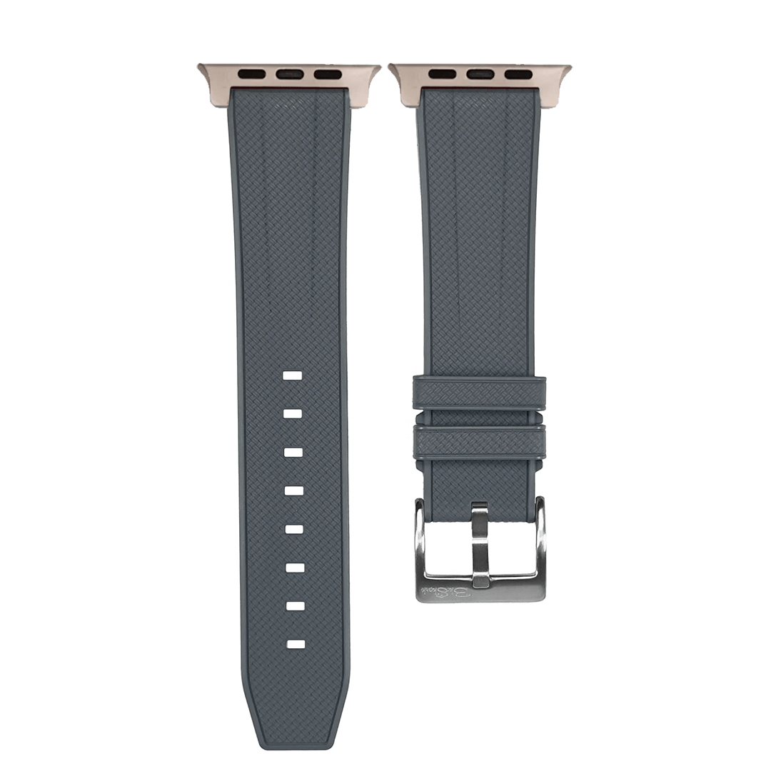 BluShark Shark Gill ULTRA 1 & ULTRA 2 Apple Band ULTRA - Shark Skin Rubber - Gray