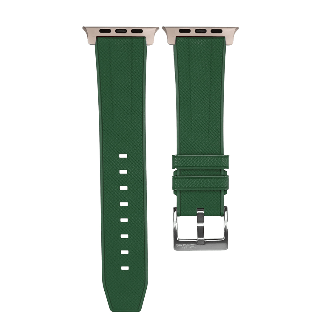 BluShark Shark Gill ULTRA 1 & ULTRA 2 Apple Band ULTRA - Shark Skin Rubber - Green