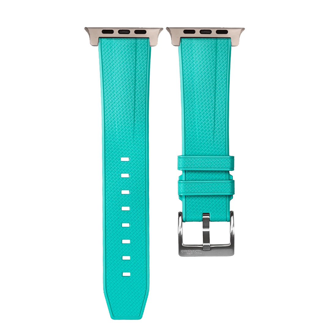 BluShark Shark Gill ULTRA 1 & ULTRA 2 Apple Band ULTRA - Shark Skin Rubber - Turquoise