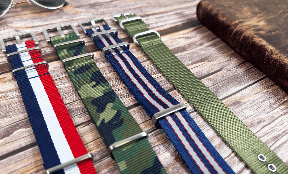 BluShark Straps Bundle Veterans Bundle: Premium 4-Pack of Watch Straps