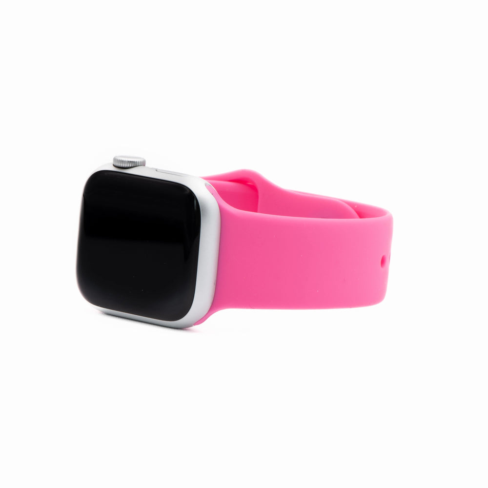 BluShark Two-Piece Strap Apple Band Silicone Solid - BMR Pink