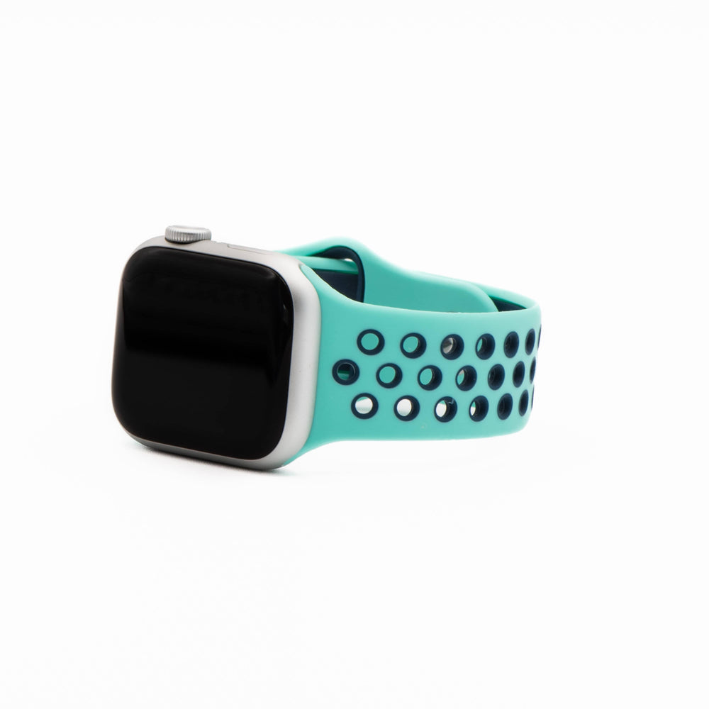 BluShark Two-Piece Strap Apple Band Silicone Sport - Aquamarine-Blue