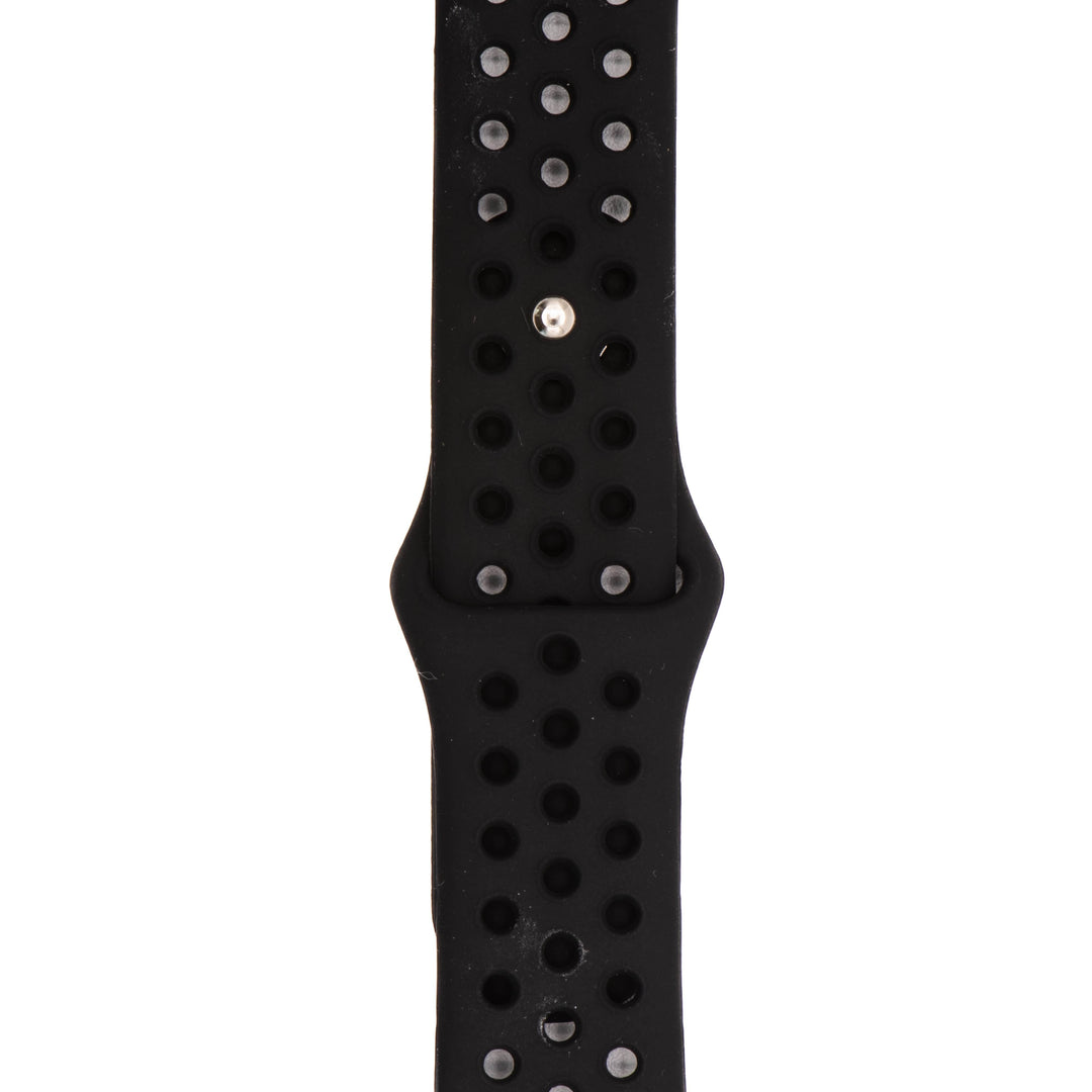 BluShark Two-Piece Strap Apple Band Silicone Sport - BlackOut