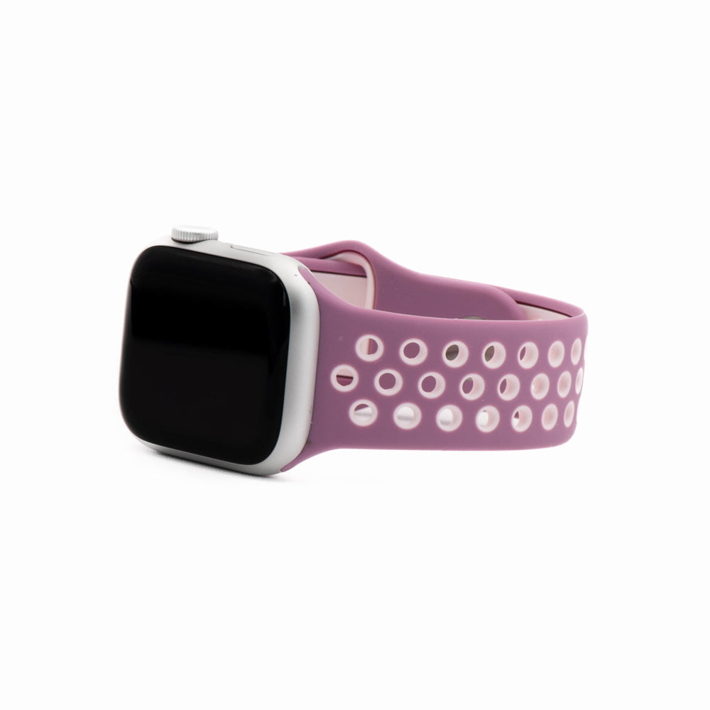 BluShark Two-Piece Strap Apple Band Silicone Sport - Dusty Mauve-Pink