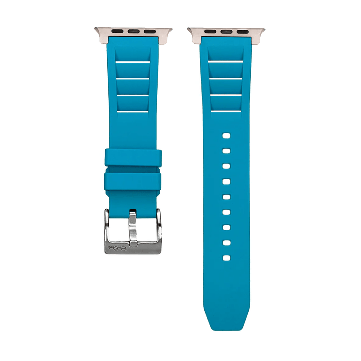 BluShark Two-Piece Strap Apple ULTRA Band Shark Gill Rubber - BluShark Blue