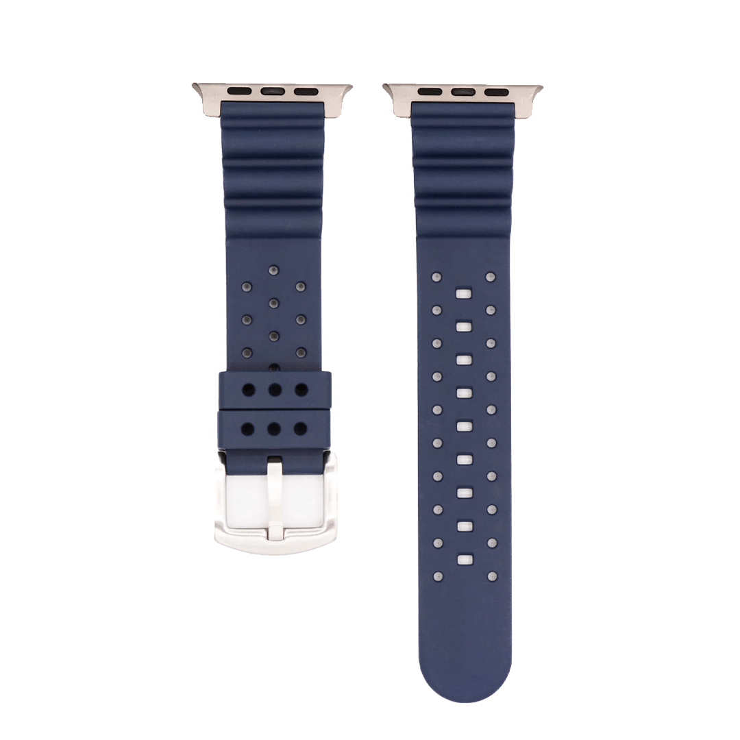 BluShark Two-Piece Strap Apple Ultra Band Sport Rubber - Blue