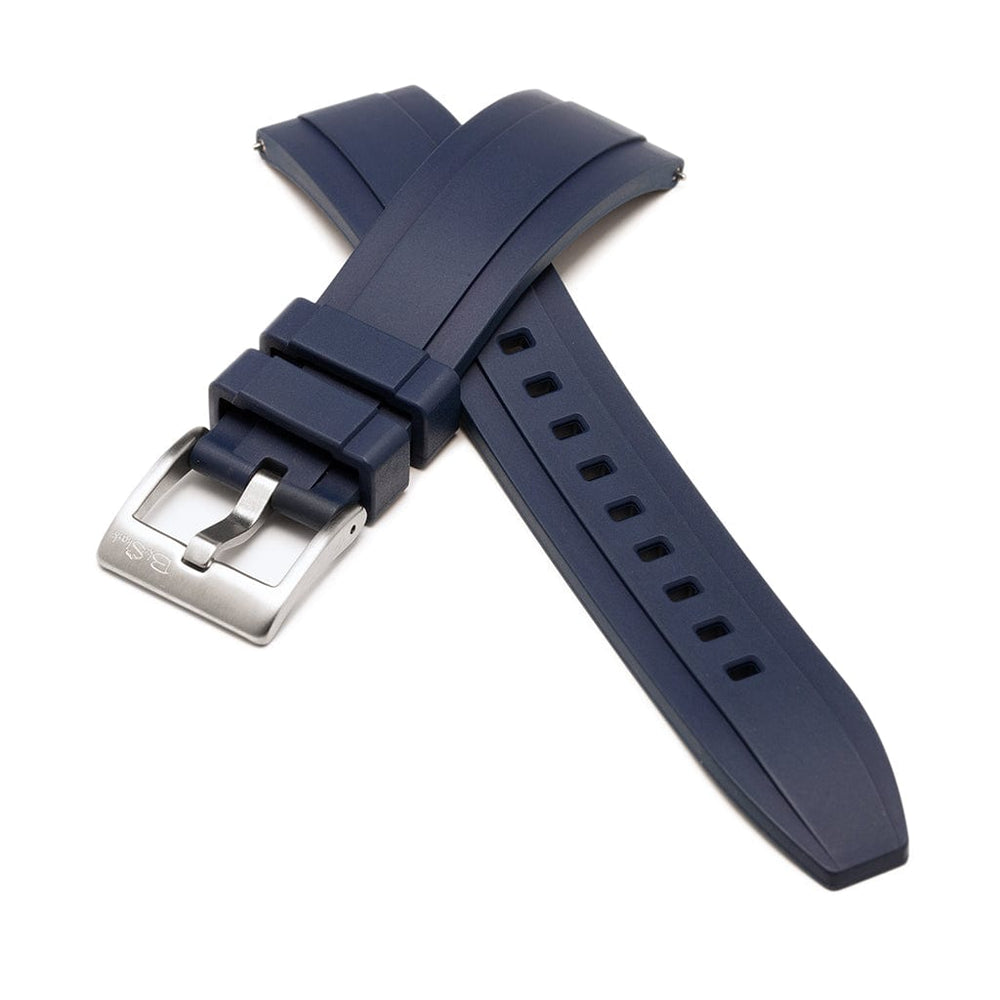 BluShark Two-Piece Strap Ridge Rubber - Blue