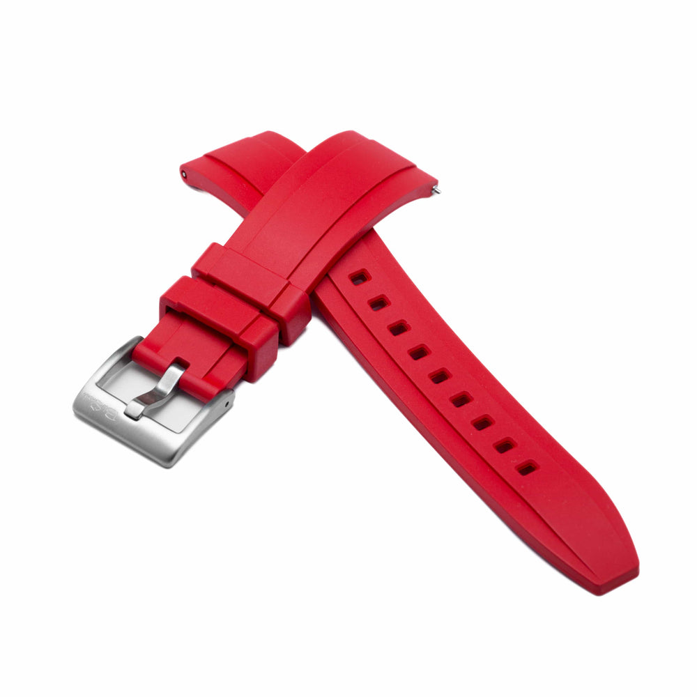 BluShark Two-Piece Strap Ridge Rubber - Red